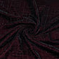 Premium Maroon Abstract Swarovski Embroidery Velvet Fabric