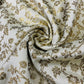 Exclusive Beige Floral Brocade Jacquard Fabric