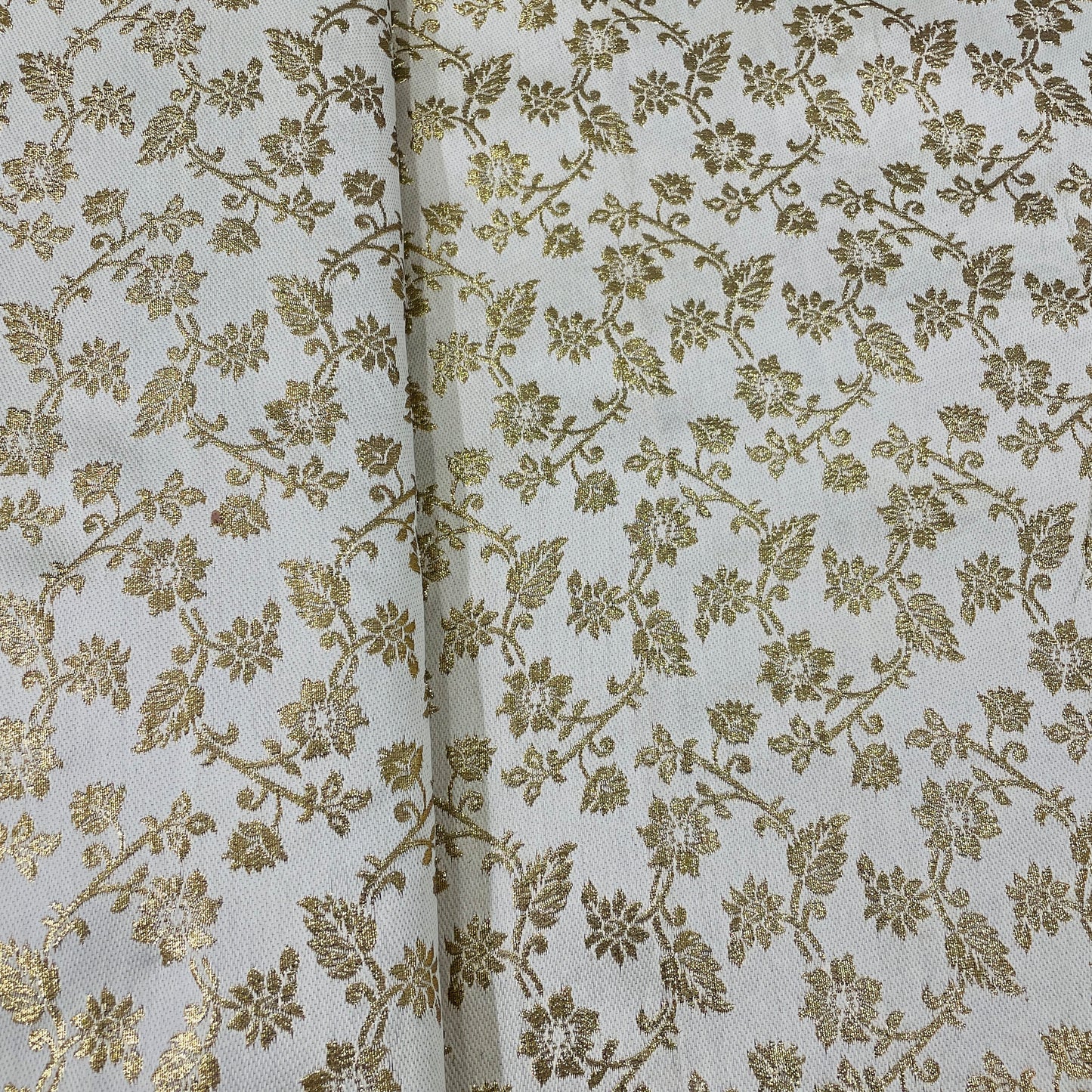 Exclusive Beige Floral Brocade Jacquard Fabric