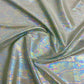 Sage Green Geometerical 3D Ranibow With Lurex Knit Lycra Fabric - TradeUNO