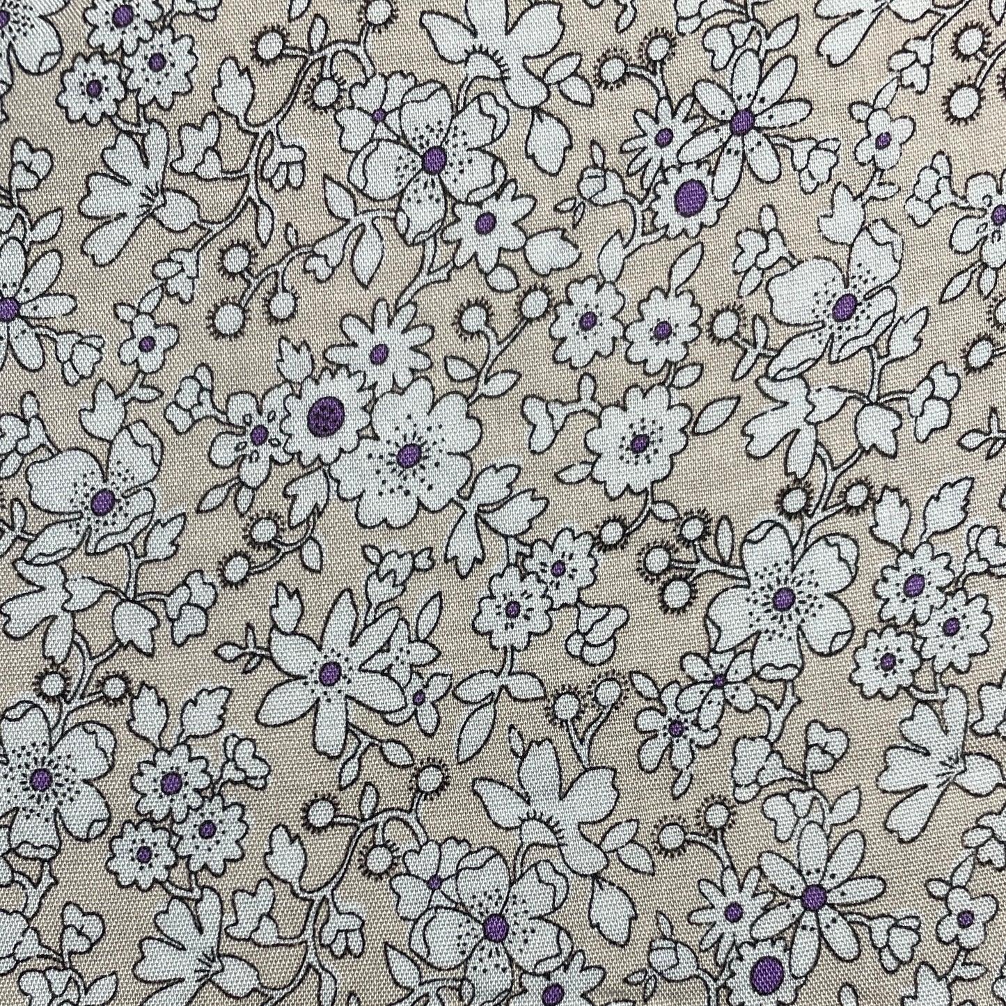 Exclusive Off White Floral Print Fabric