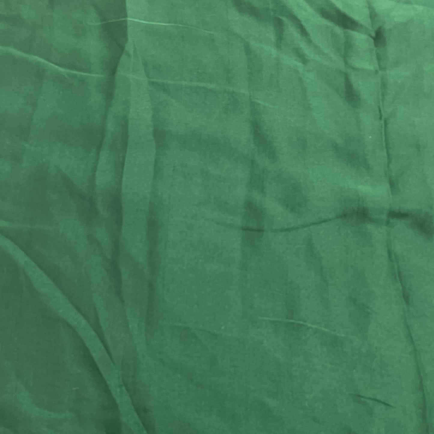 Hunter Green Solid Bemberg Silk Fabric