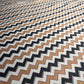 White Black Chevron Print Cotton Fabric