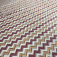 White Red Chevron Print Cotton Fabric