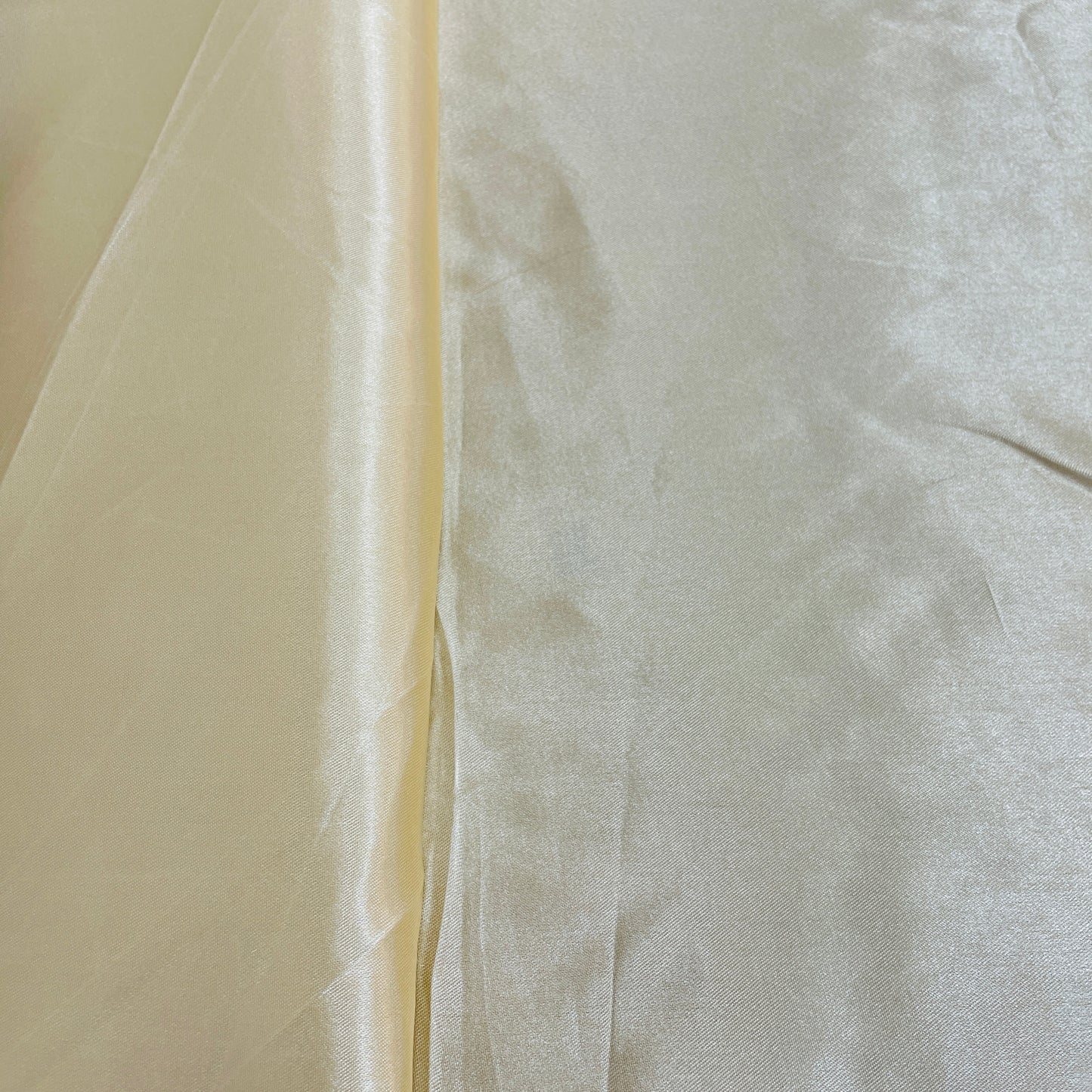 Banana Yellow Solid Satin Fabric - TradeUNO