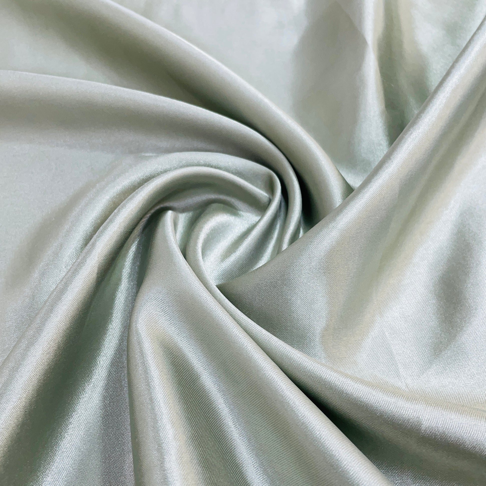 Crocodile Green Solid Satin Fabric - TradeUNO