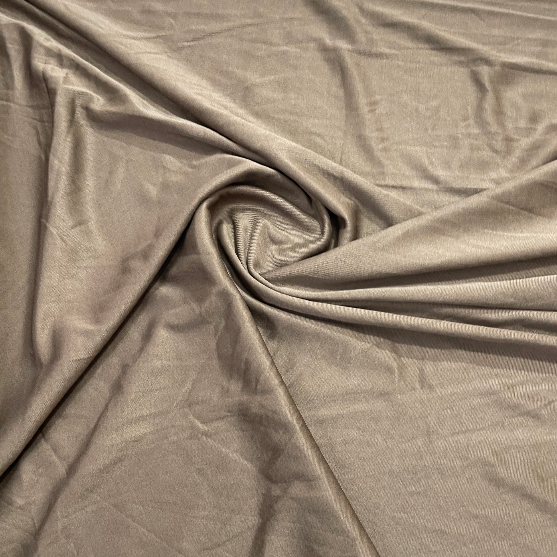 Chocolate Brown Solid Lycra Dyed Fabric