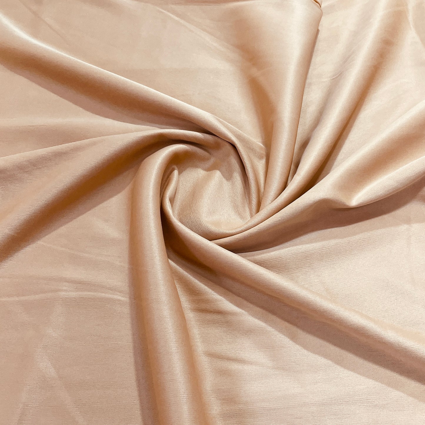 Dark Cream Solid Lycra Dyed Fabric