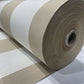 Premium White With Beige Stripes Acrylic Fabric