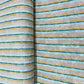 Green Stripe Sequence Embroidery Linen Fabric - TradeUNO