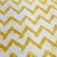 Yellow Chevron Dola Silk Jacquard Fabric