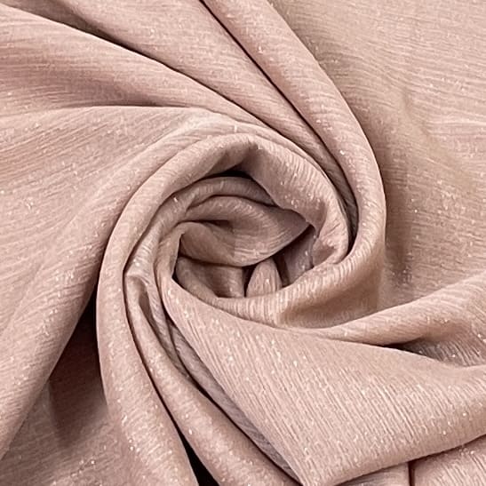 Buy Salmon Pink Silk Moire Fabric, Ottoman Touch Kutnu Fabric by the Meter.  Online in India 