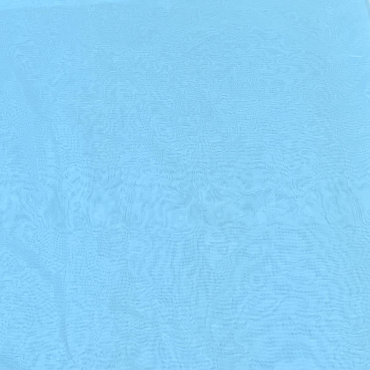 Exclusive Aqua Blue Solid Organza Fabric