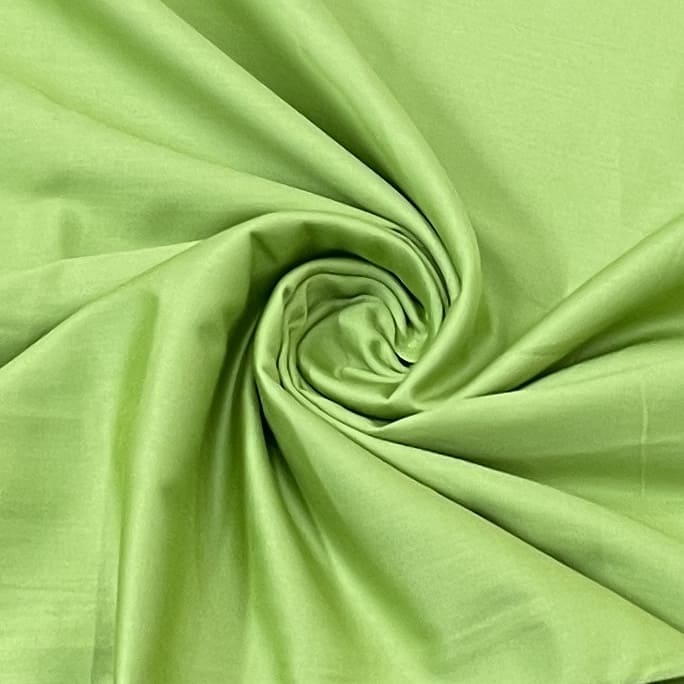 classic meadow green solid cotton satin