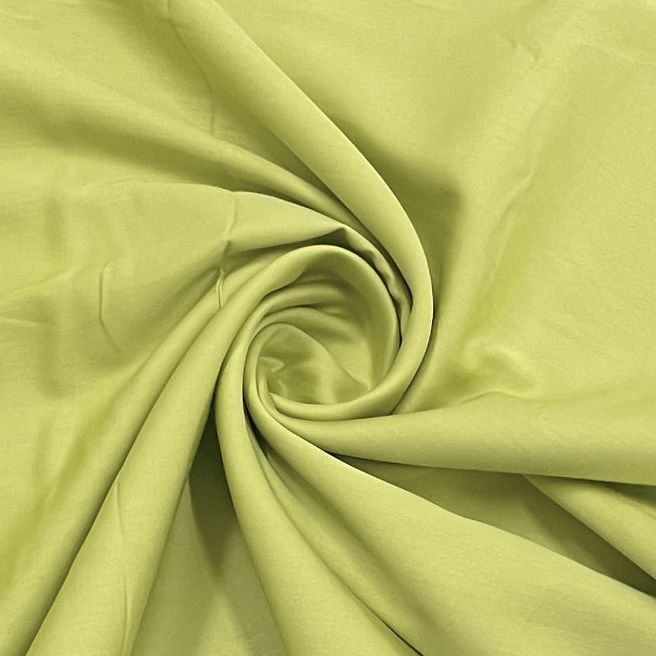 classic lime green solid cotton satin