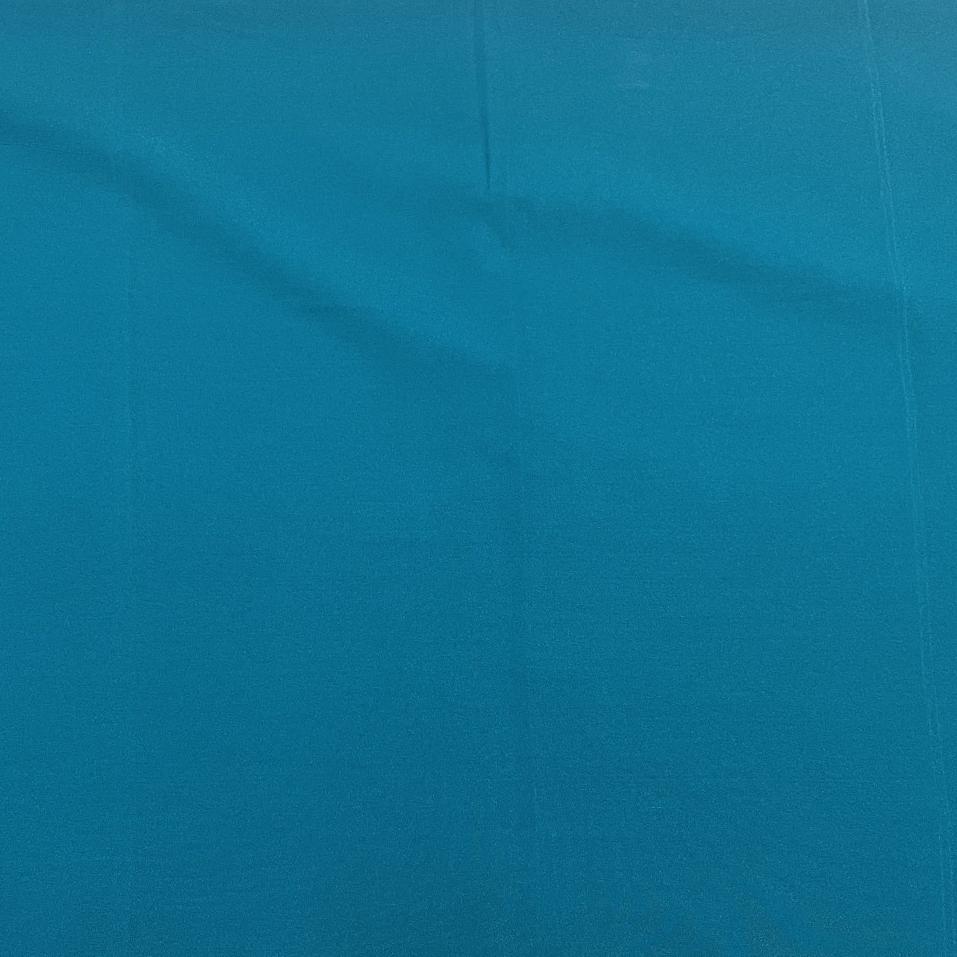 Exclusive Teal Green Solid Malai Crepe Fabric