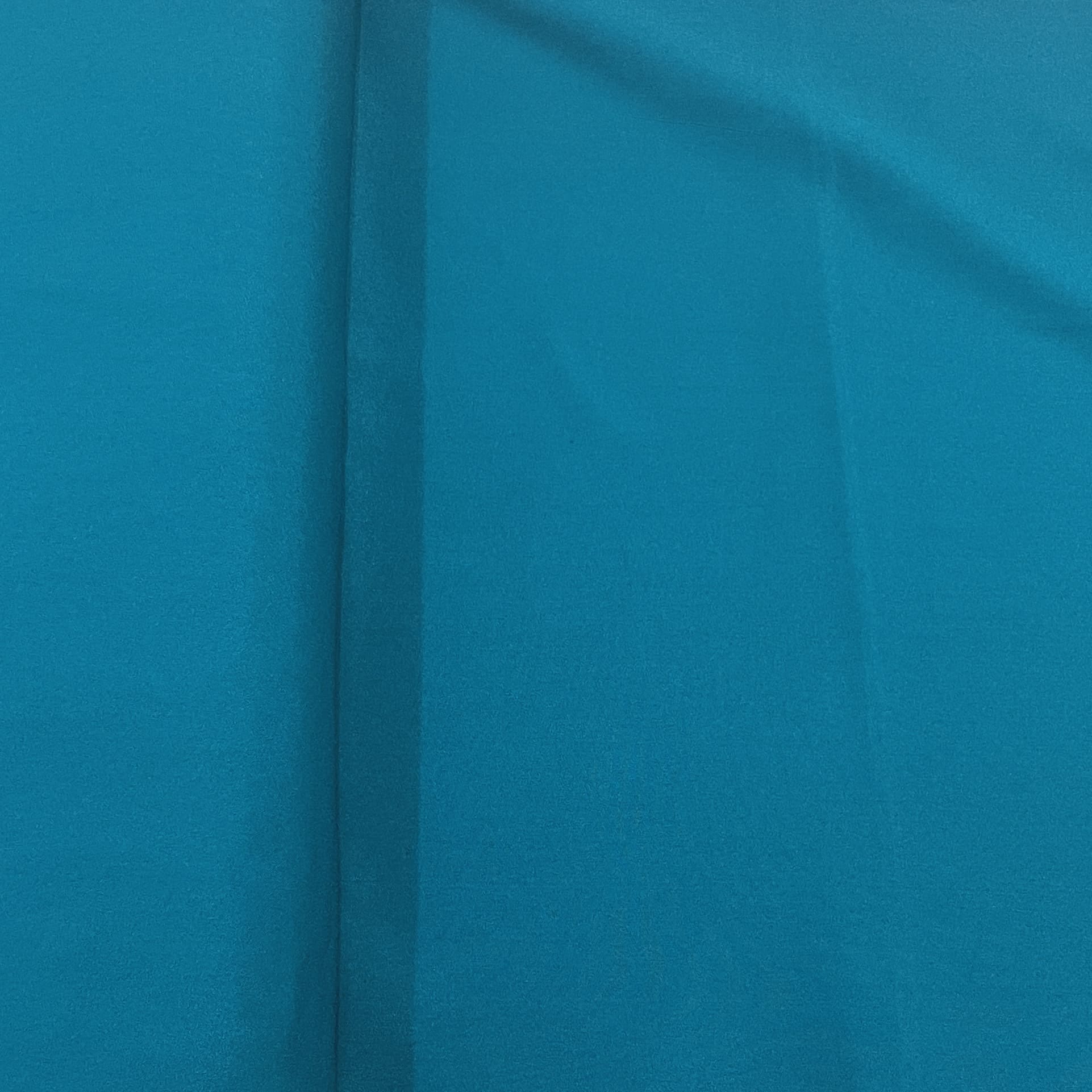 Exclusive Teal Green Solid Malai Crepe Fabric