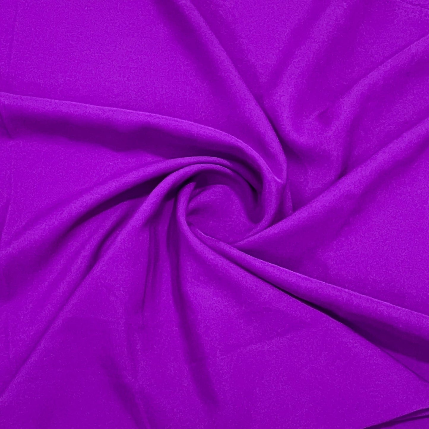 Exclusive Plum Purple Solid Malai Crepe Fabric