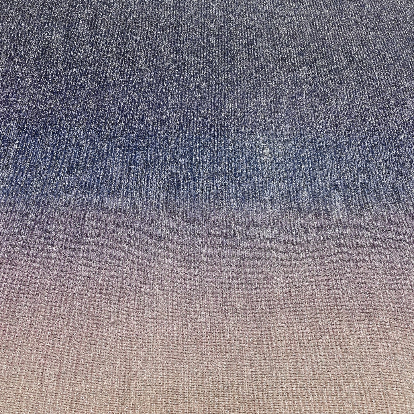 Dark Blue & Grey Ombre Shimmer Knitted Lycra Fabric - TradeUNO