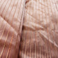 Premium Pink Gold Stripes Organza Zari Fabric