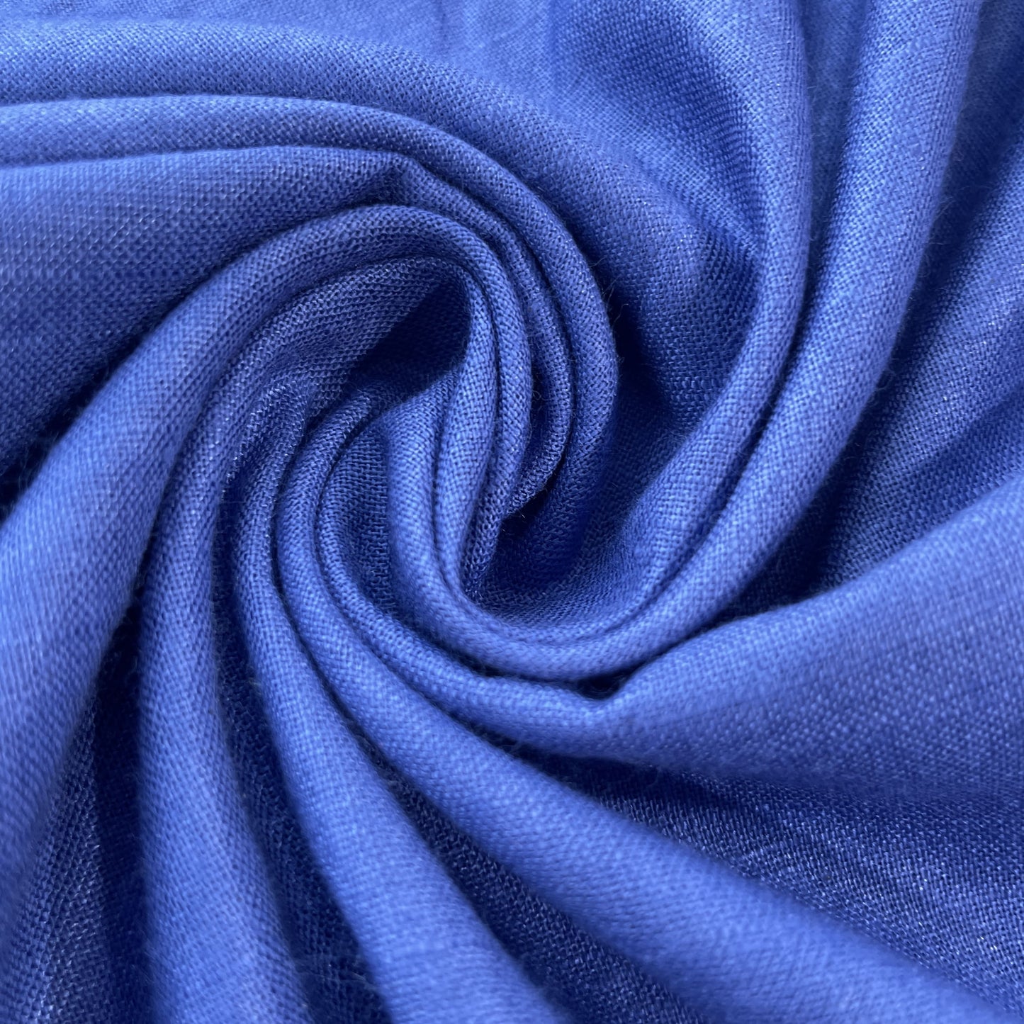 Blue Solid Cotton Khadi Fabric 16765