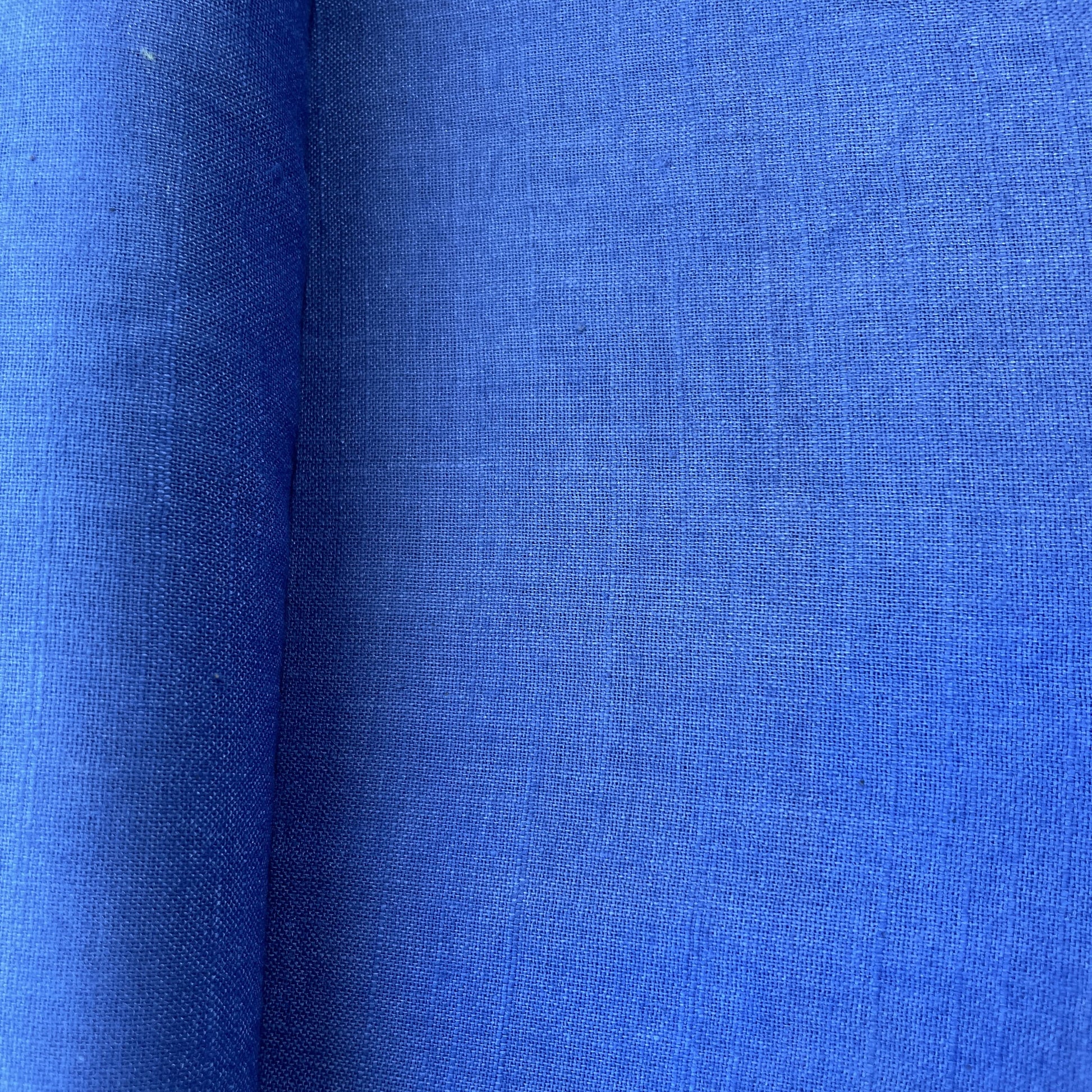 Blue Solid Cotton Khadi Fabric 16765