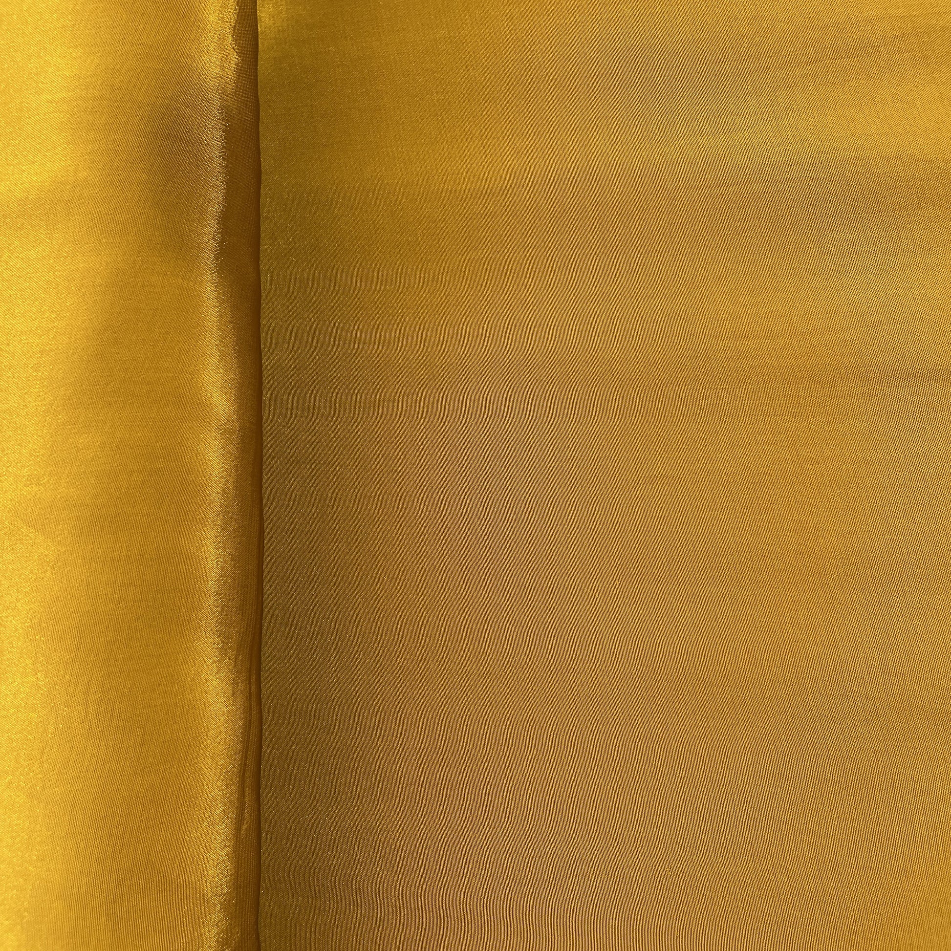 Mustard Solid Natural Crepe Fabric 19730