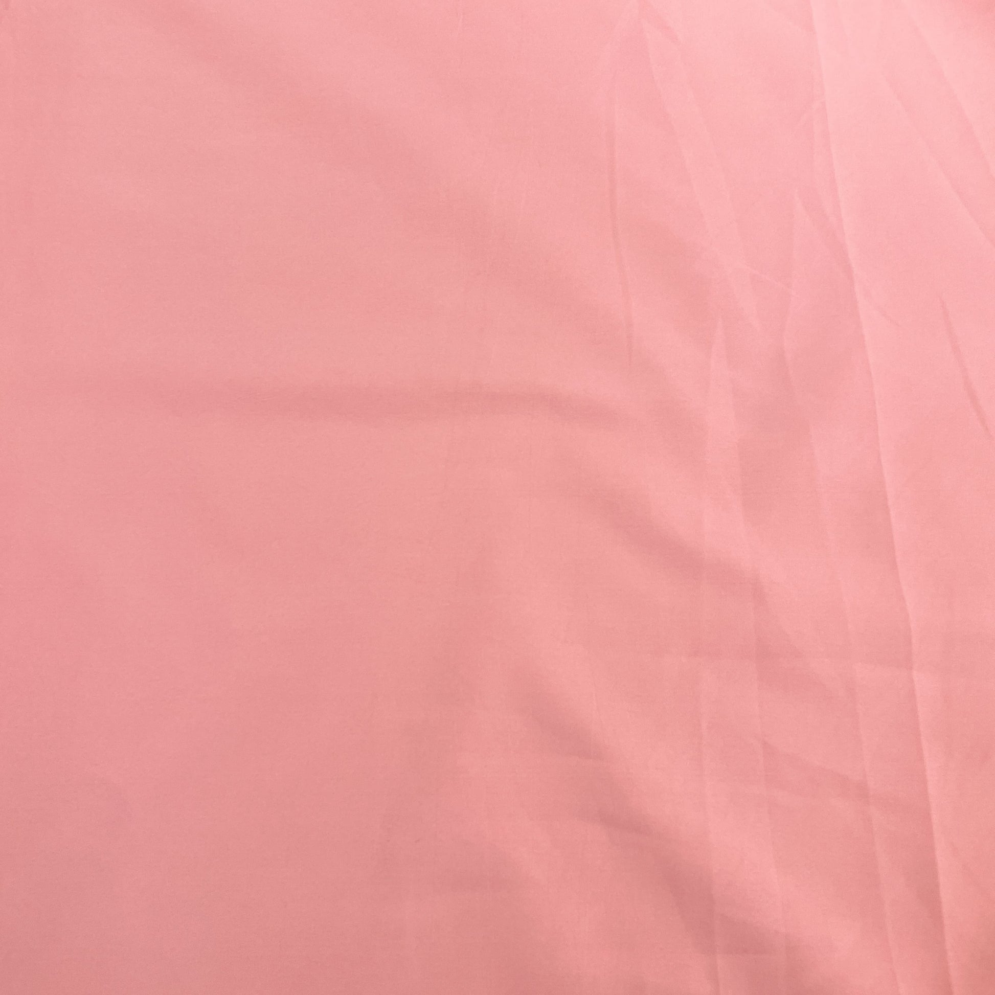 Exclusive Coral Pink Solid Malai Crepe Fabric