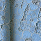 Sea Green Floral Crepe Crochet Fabric 16142