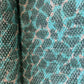 Dark Green Abstract Print Cotton Crochet Fabric 13603