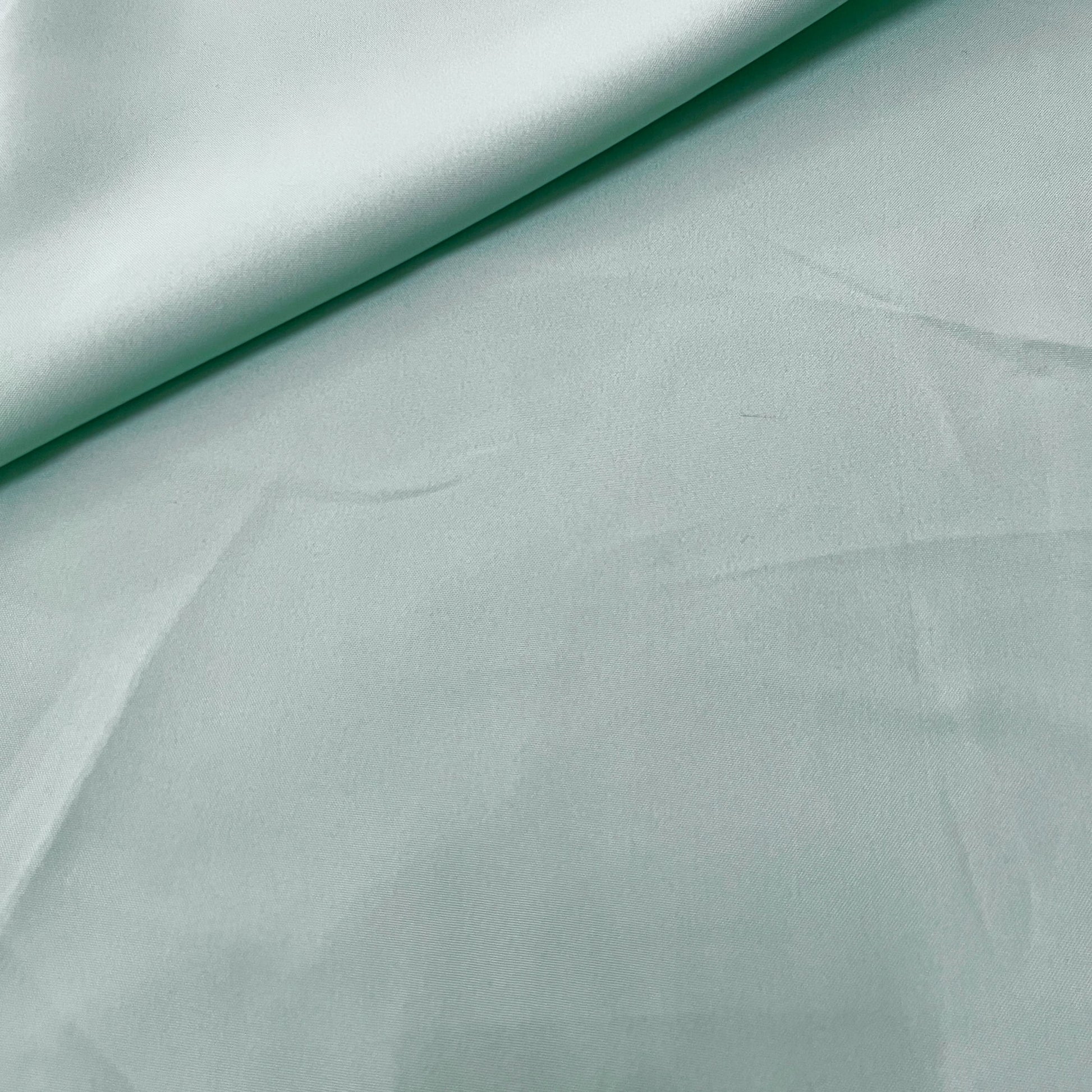 Mint Green Solid Butter Crepe Fabric