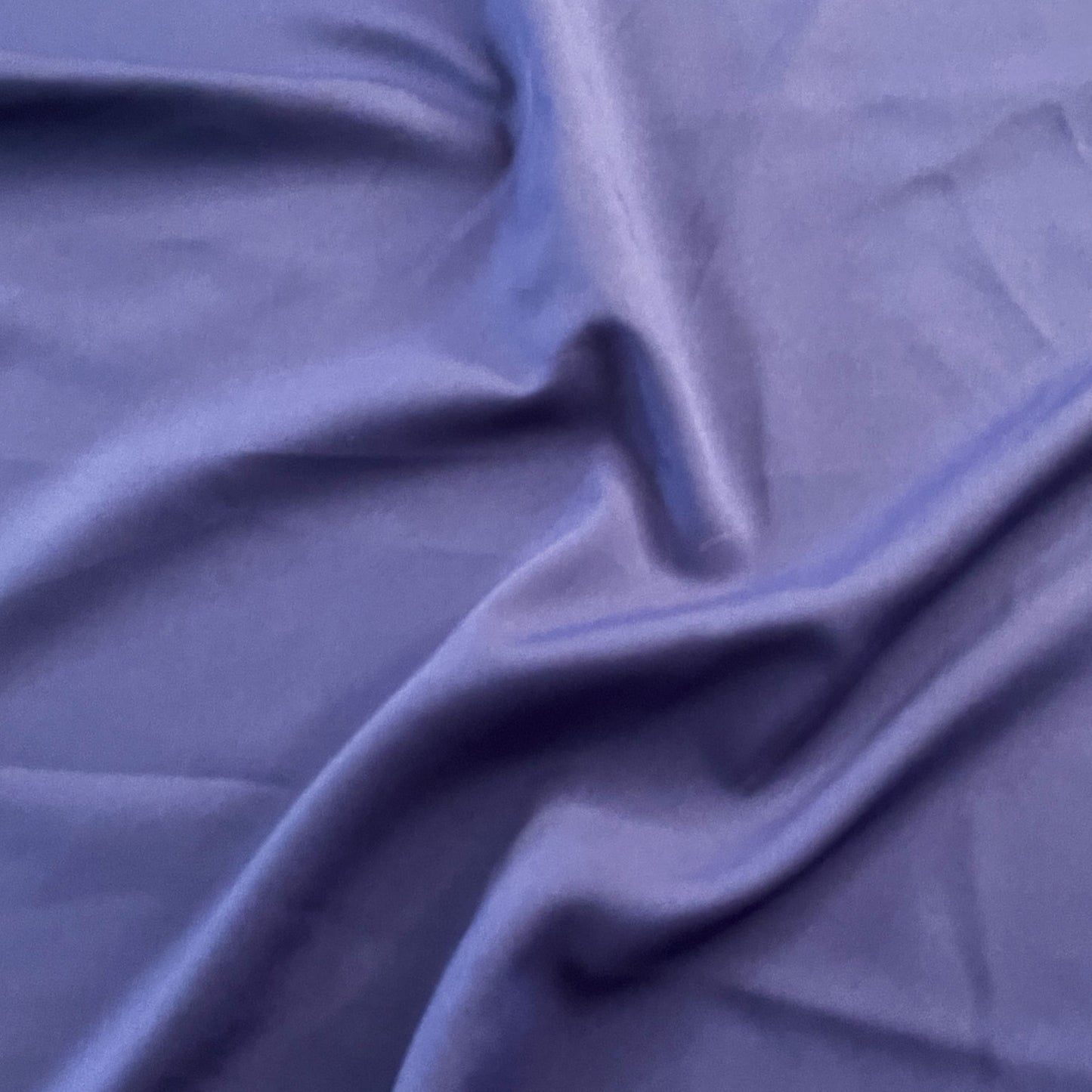 Blue Solid Butter Crepe Fabric