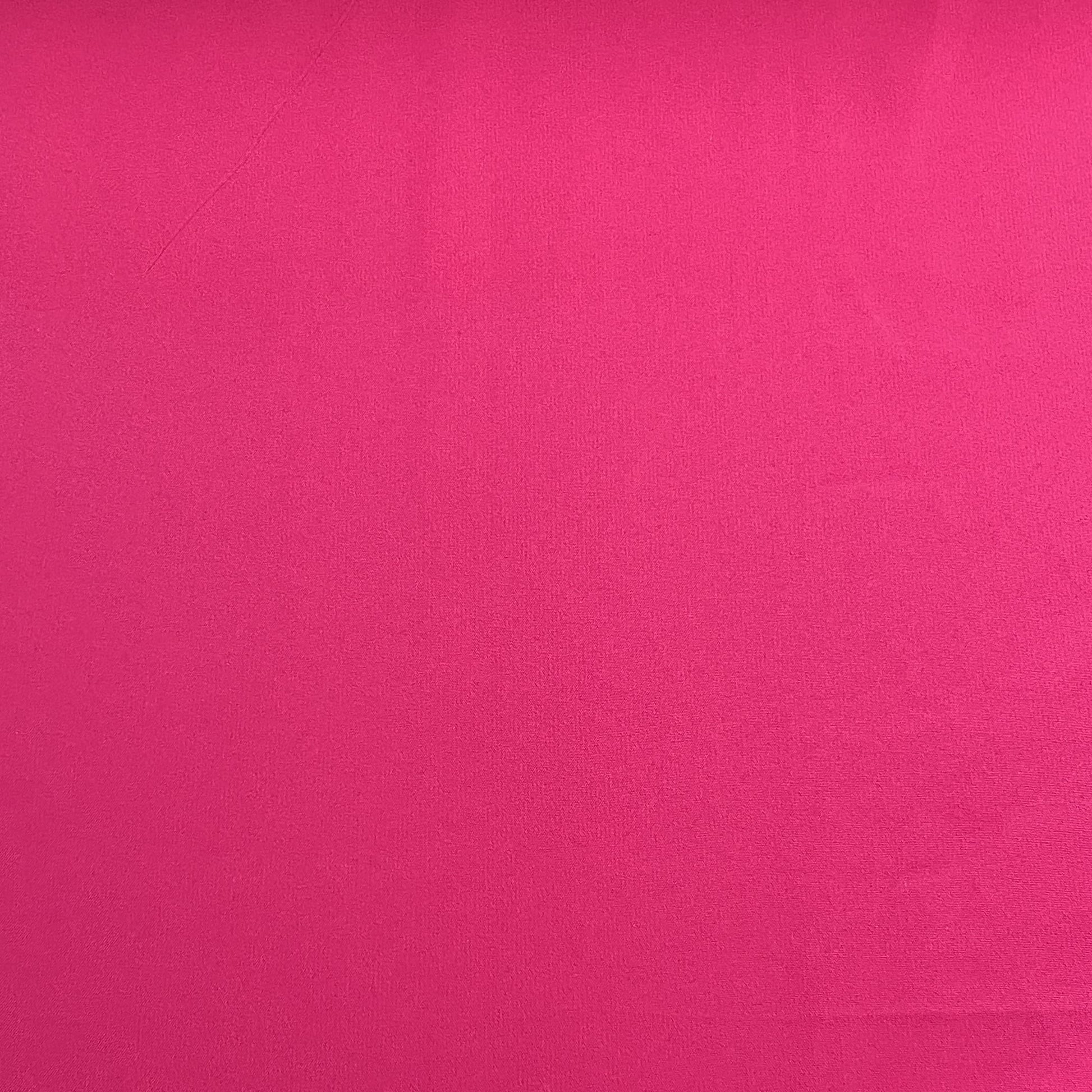 Hot Pink Solid Butter Crepe Fabric