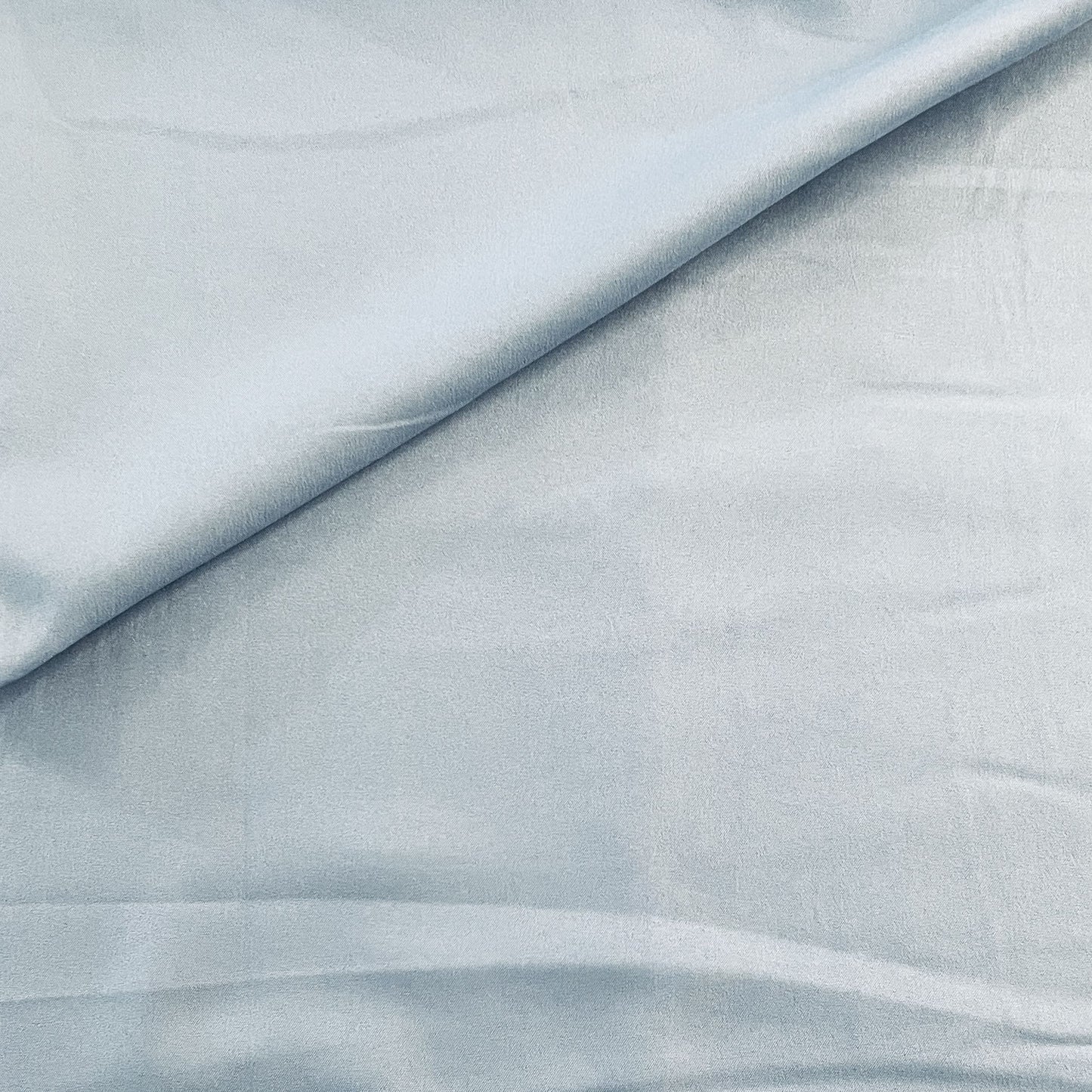 Baby Blue Solid Butter Crepe Fabric