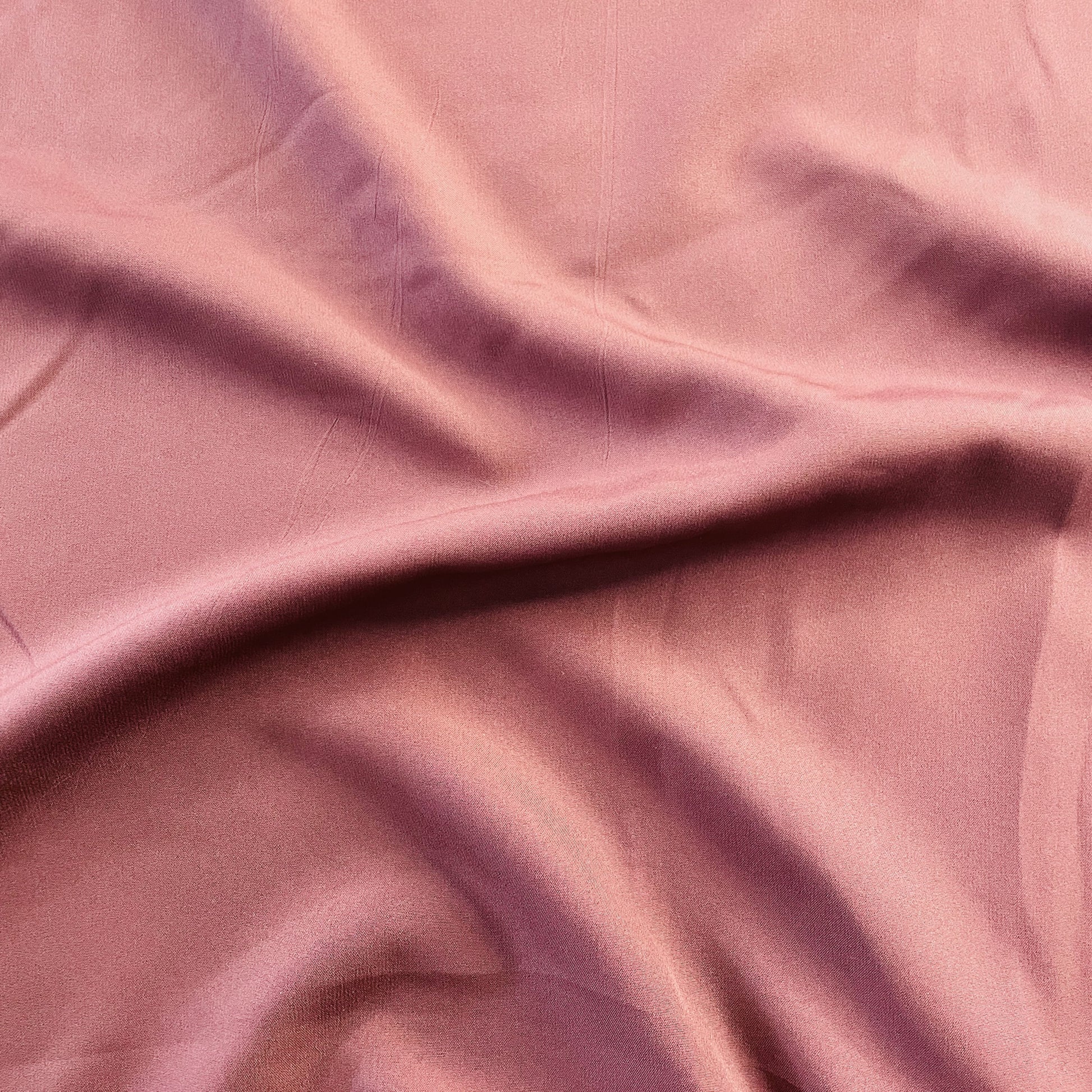 Brown Solid Butter Crepe Fabric