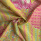 Yellow Floral Print Chanderi Silk Fabric 17694