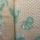 Mustard Yellow Green Floral Print Chanderi Silk Fabric