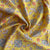 Yellow Bandhani Foil Print Chanderi Silk Fabric 12074