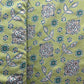 Green Bandhani Foil Print Chanderi Silk Fabric 12071