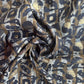 Blue Abstract Foil Print Chanderi Silk Fabric 12048