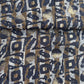 Blue Abstract Foil Print Chanderi Silk Fabric 12048