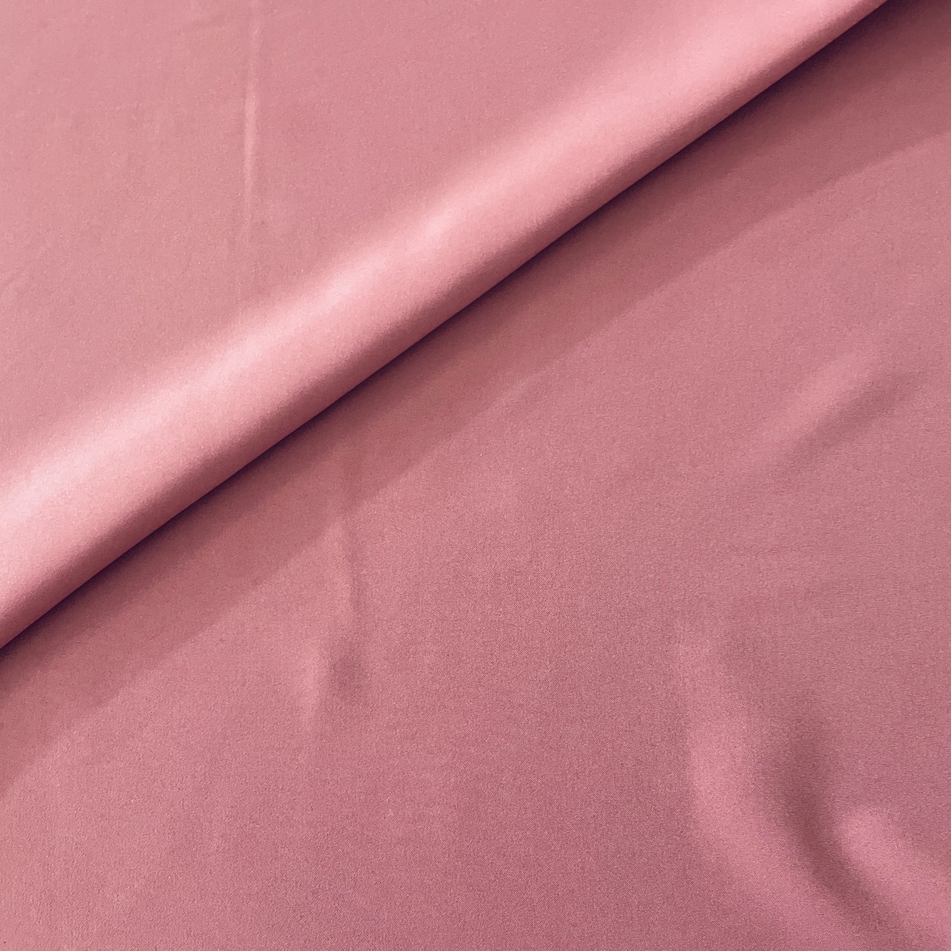 Dark Pink Solid Butter Crepe Fabric