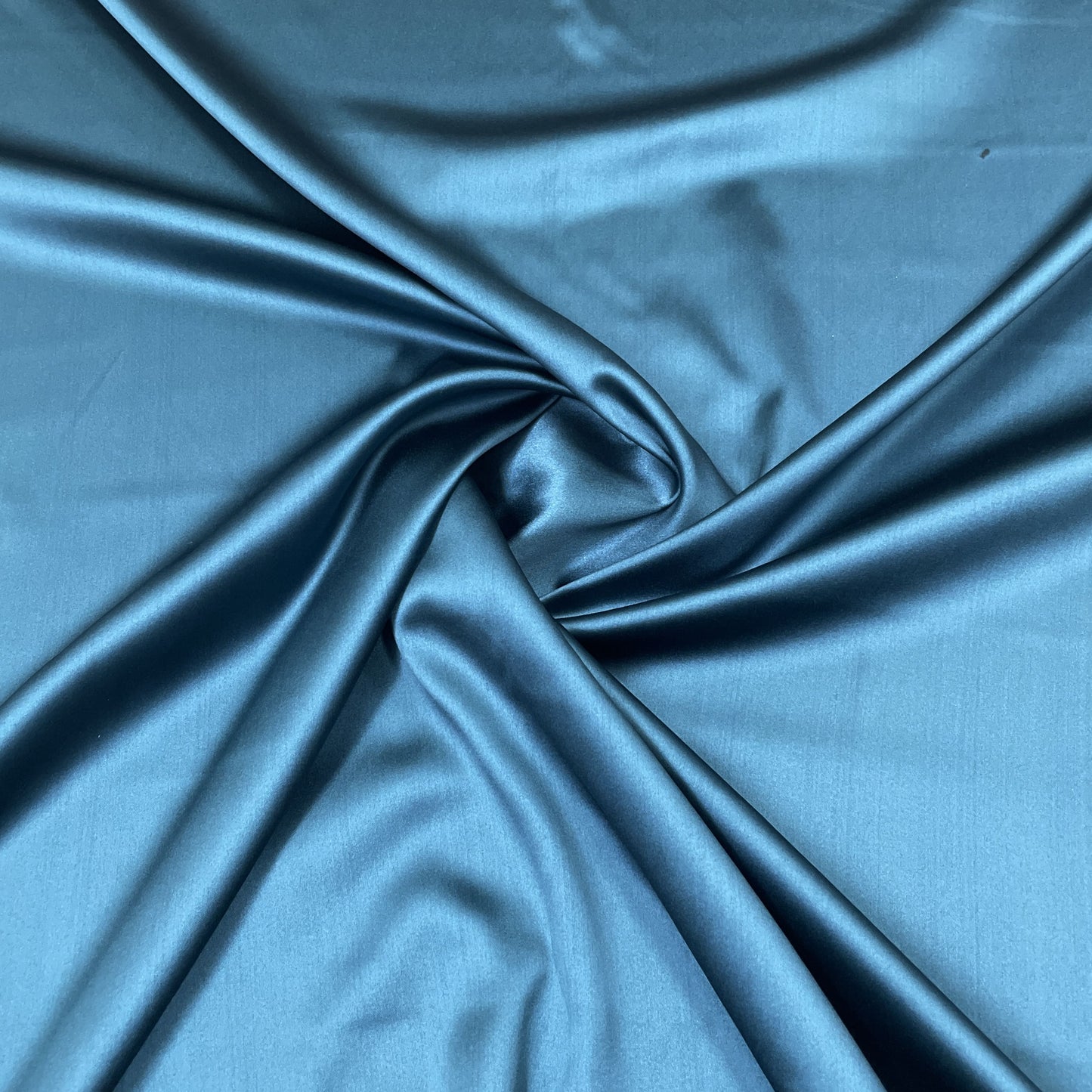 Buy Dark Teal Plain Two Tone Satin Silk Fabric Online