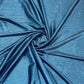 Exclusive Teal Blue Solid Metallic Knitted Lycra Fabric