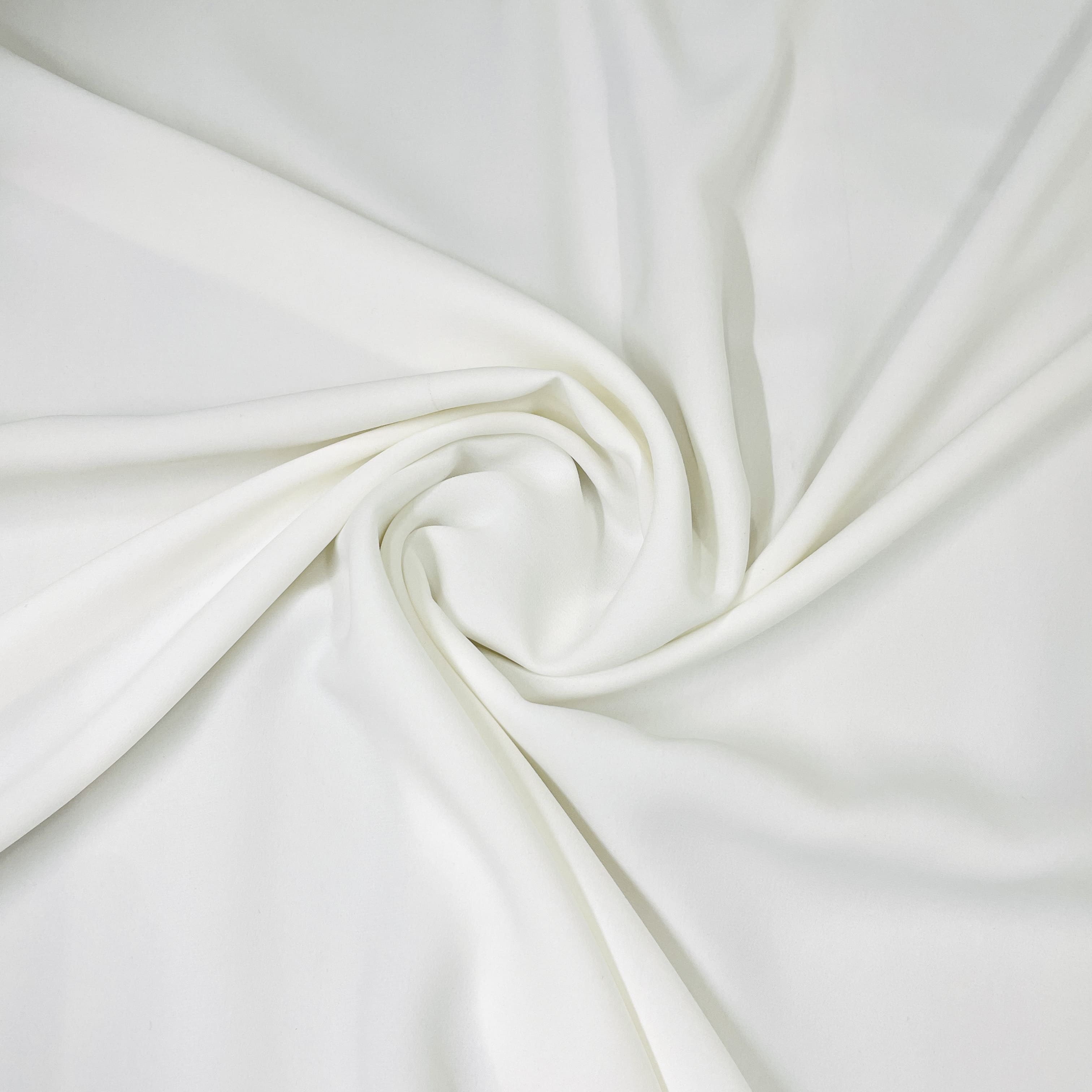 Buy Exclusive White Solid Milano Crepe Fabric Online – TradeUNO