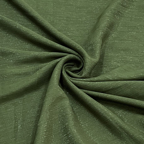 Dark Olive Green, Pure Cotton Fabric