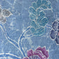 Blue Floral Print Linen Organza Fabric 17615