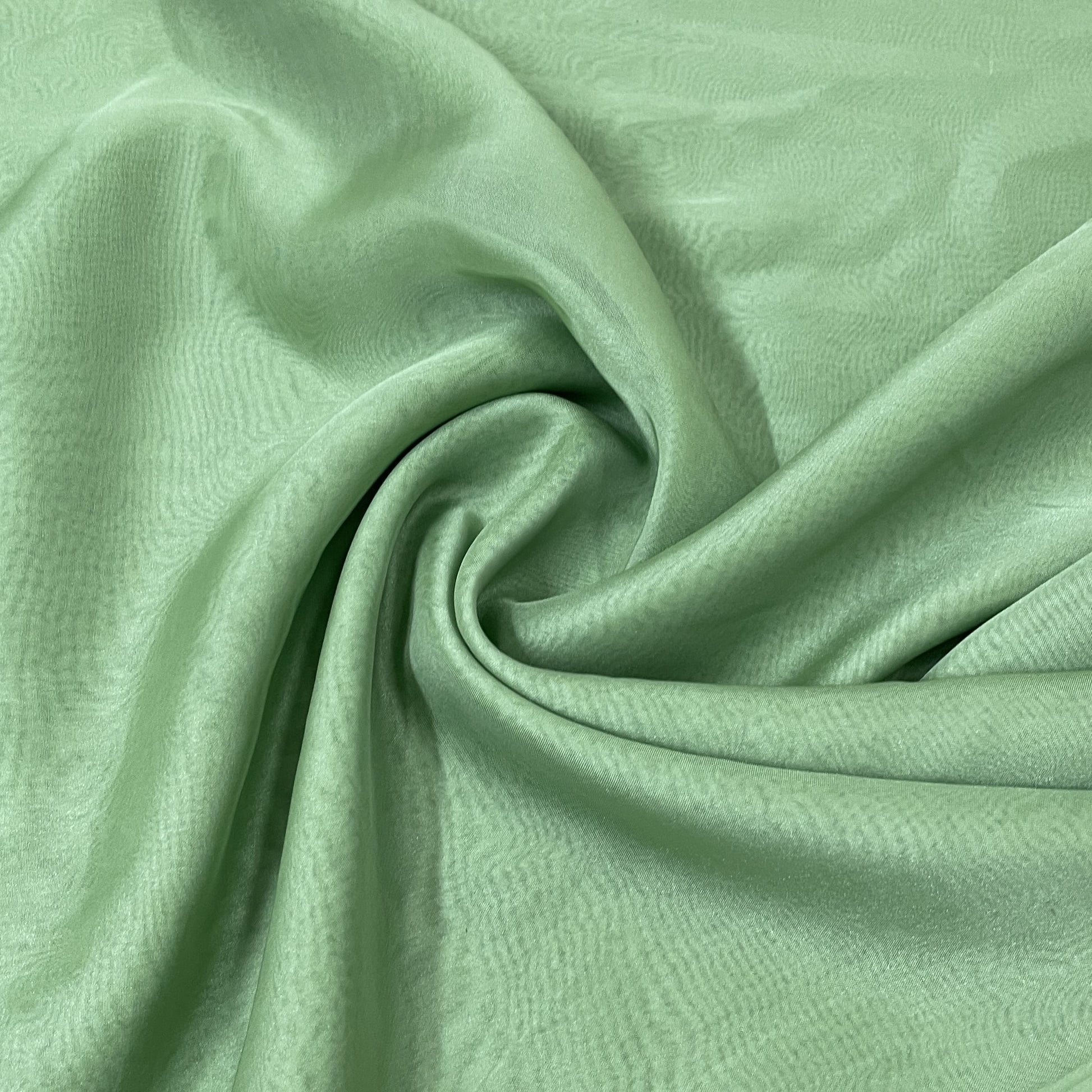 Exclusive Green Solid Organza Fabric