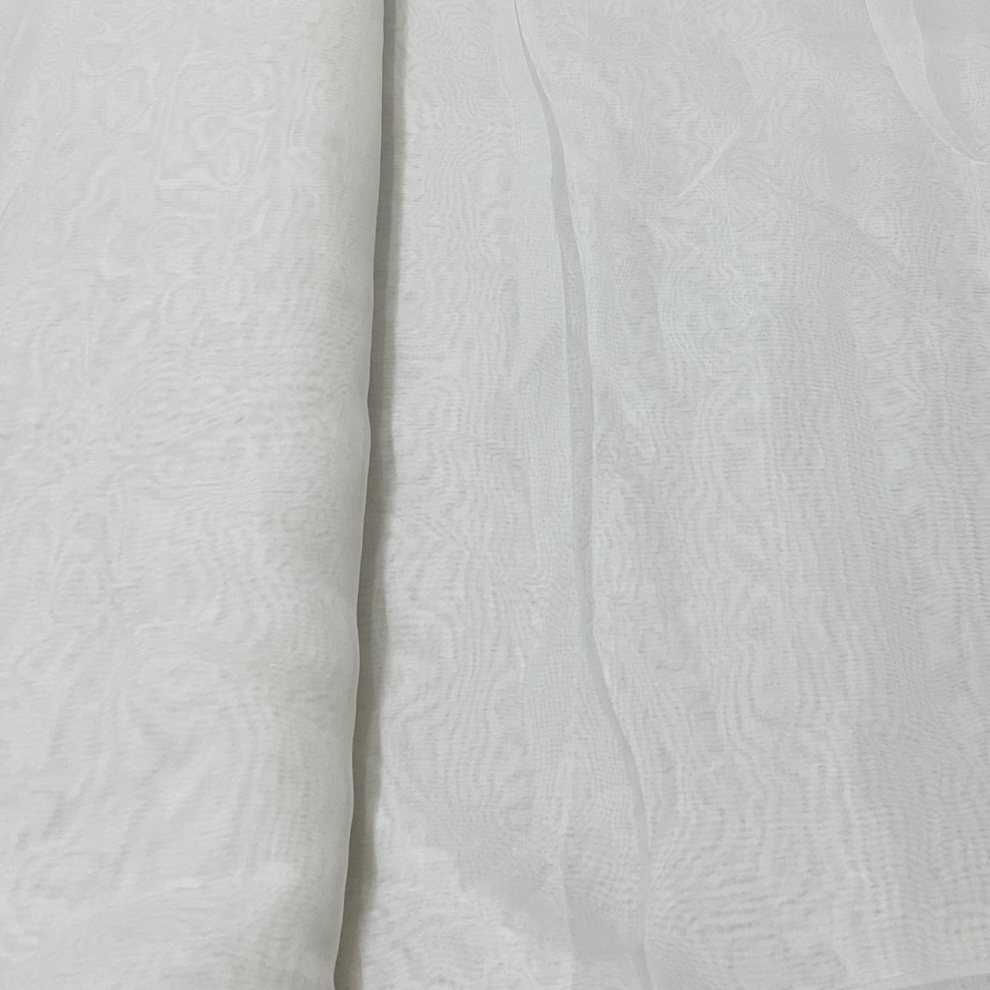 Exclusive Ivory Solid Organza Fabric