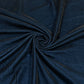 Classic Teal Blue Solid Velvet Fabric